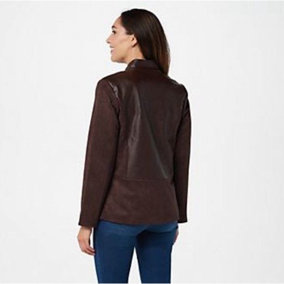 Belle by Kim Gravel Two-Tone Brown Jacket - Picture 11 of 13
